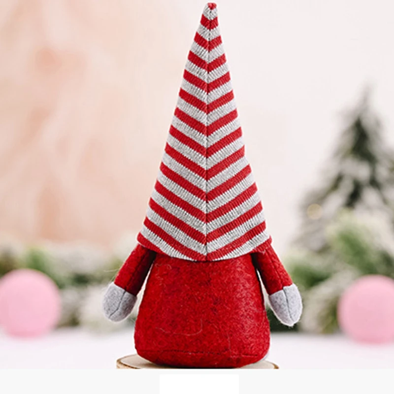 

Christmas Decoration Forest Old Man Smile Face Doll Faceless Baby Decoration Santa Claus Doll