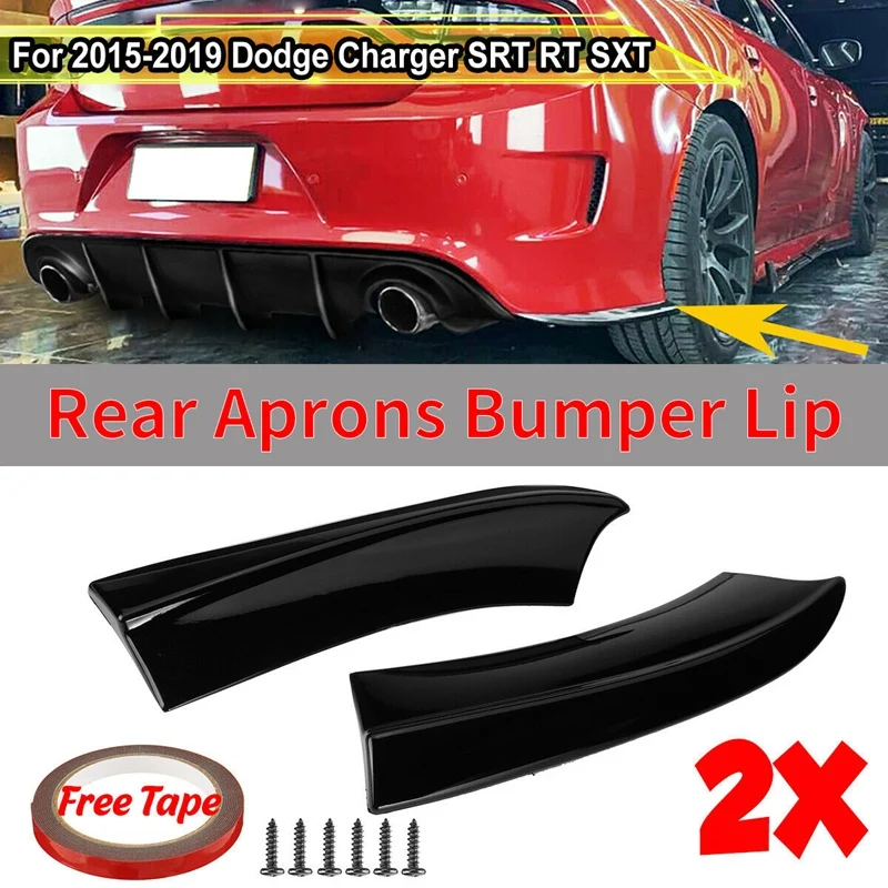 Car Rear Bumper Lip Splitters Canards Side Aprons Cover for Dodge Charger SRT RT SXT 2015-2021 | Автомобили и мотоциклы