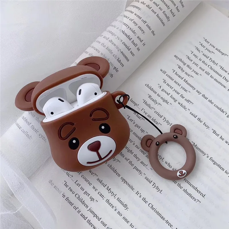 Чехол для Airpods, силиконовый прелестный, в мультяшном стиле, из термопластичного полиуретана, чехол для Airpod, чехол для Air Pods, беспроводная bluetooth-гарнитура для зарядки, Etui