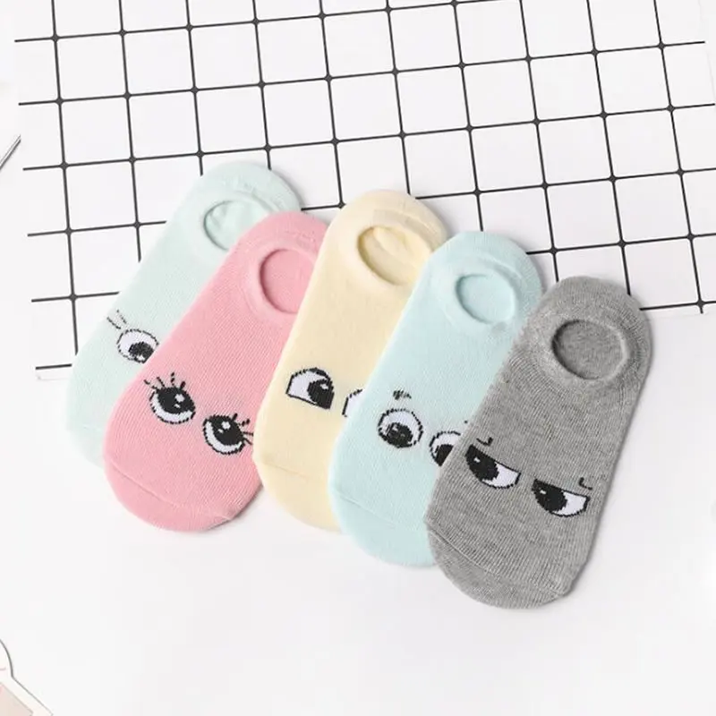 Новинка весенне летние хлопковые короткие носки башмачки с подкладом модные