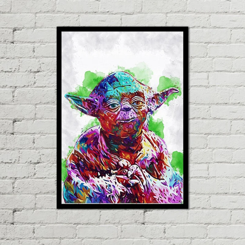 Холщовые постеры из Звездных Войн картина с Дартом Вейдером Йодой настенная