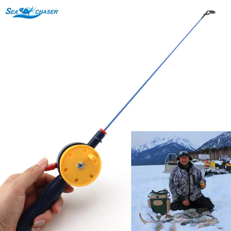 

NEW 40cm 47g Ice Fishing rod Winter Fishing Rod With Reel Outdoor Sport Fish Tackle Pole Pesca Conveniently Carrying