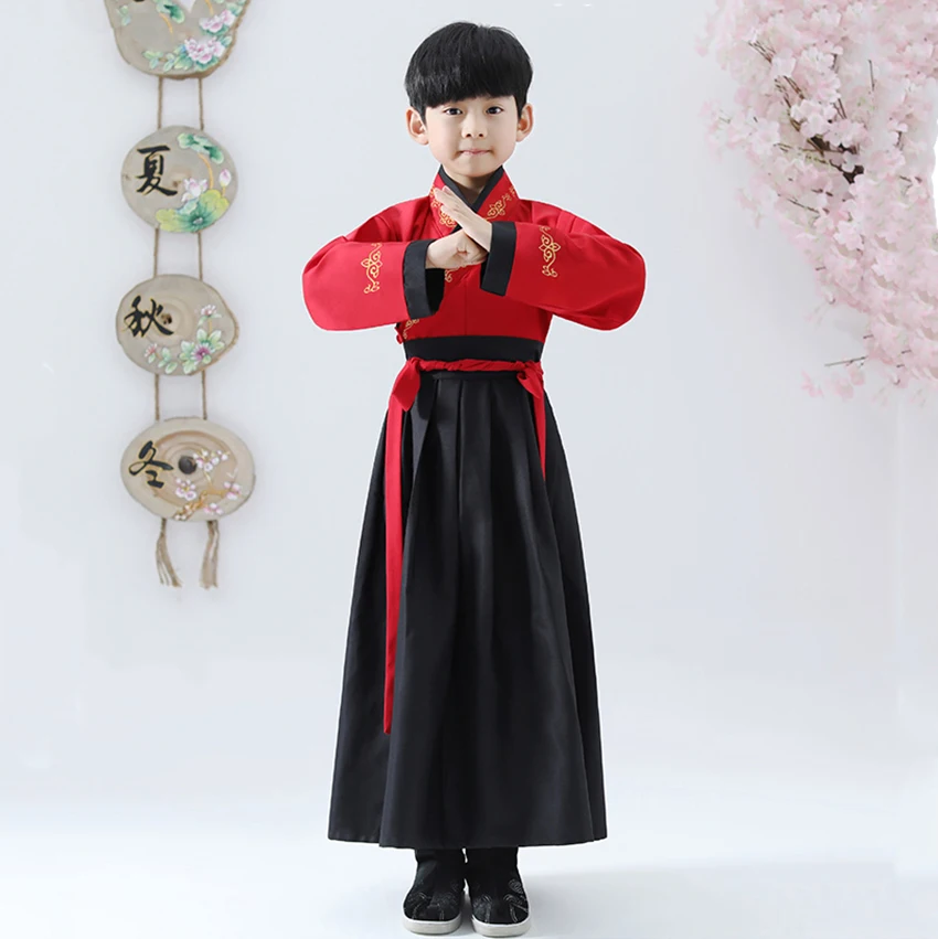 Crane Hanfu, Древний китайский костюм для детей, нарядное платье династии Тан, народное платье, Стильный Танцевальный Костюм, праздничная одежда для сцены