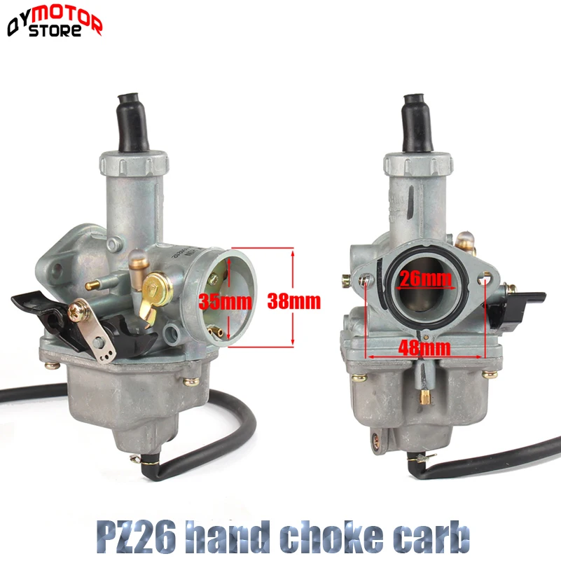 PZ26 26 мм Карбюратор Carb для Honda CB125 XL125S TRX250 TRX 250EX XR100 XR200 CG CB 125 150 cc ATV Quad Байк