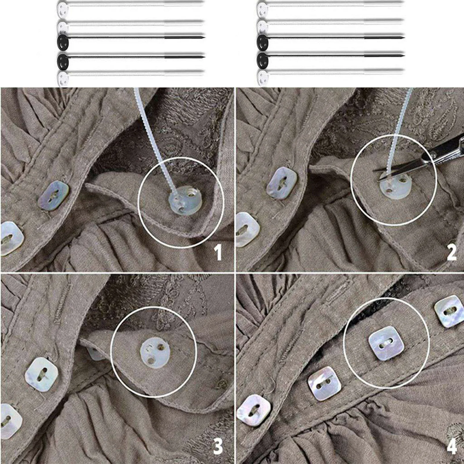

Quick Button Repair Fixed Tool Convenient Needle Return Button Needleless Button Sew