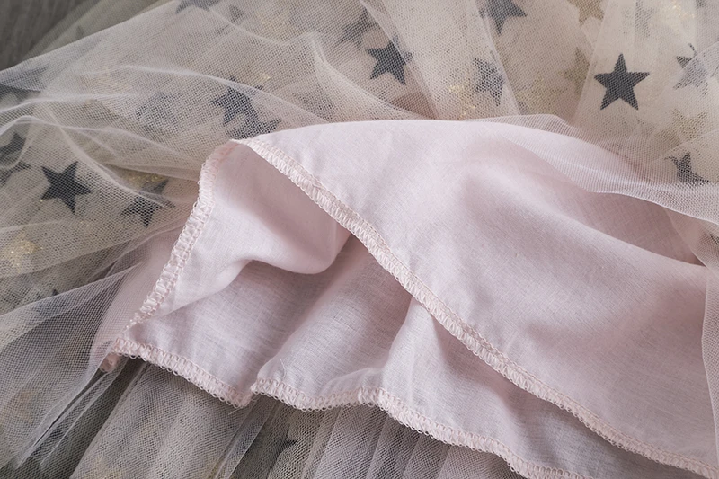 Children Princess Dress Girl Star Tulle Sling Gown Summer Girls Cute Embroidery Birthday Wedding Party 3-8Yrs | Детская одежда и