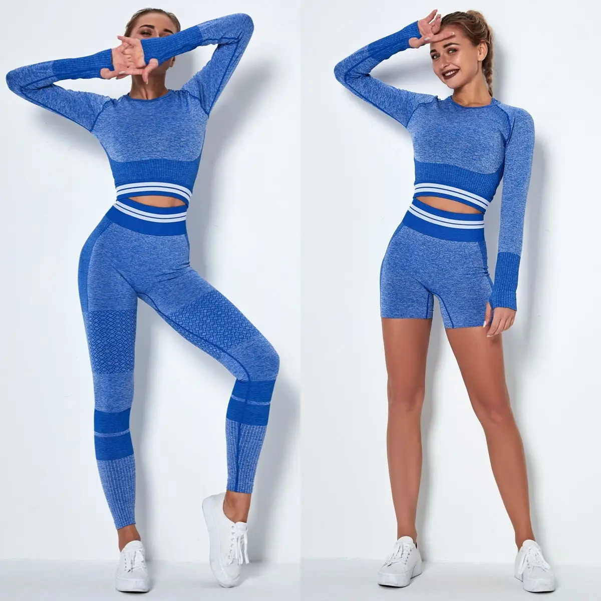 

2/4 шт. Бесшовные Леггинсы для женщин для занятий йогой и фитнесом Ropa Deportiva; Сезон весна-осень; Mujer; Спортивная одежда спортивный костюм брюки с...