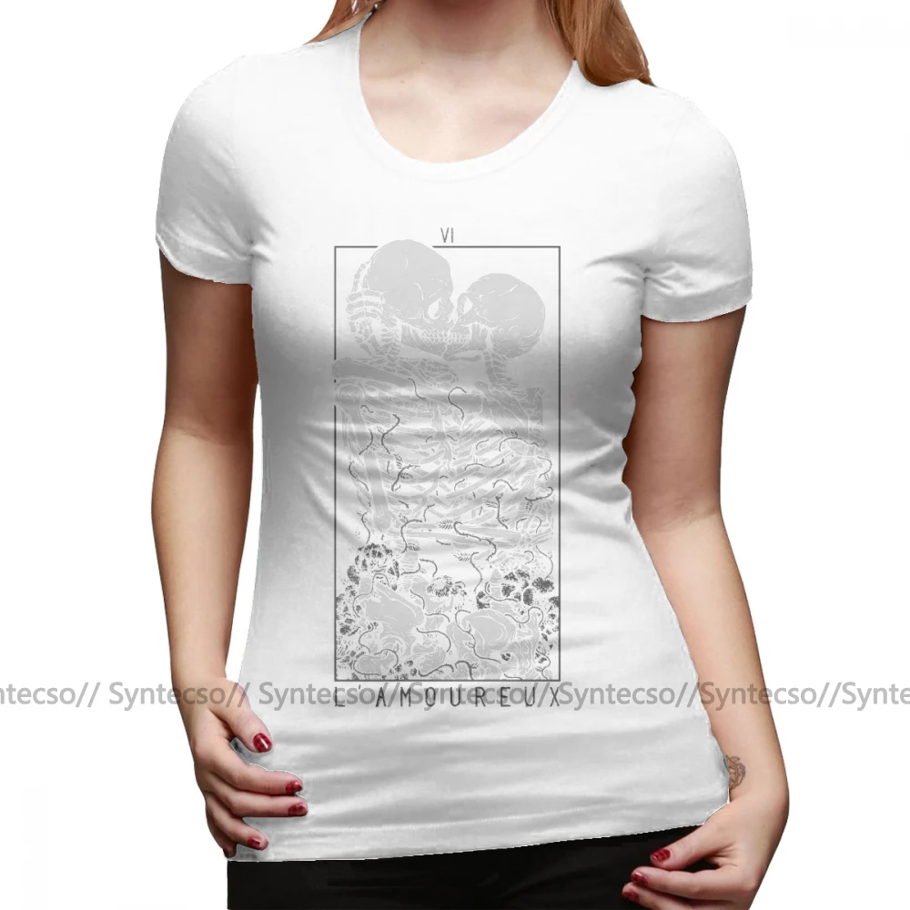 Скелетон: футболка любителей размера плюс Черная Женская детские футболки с