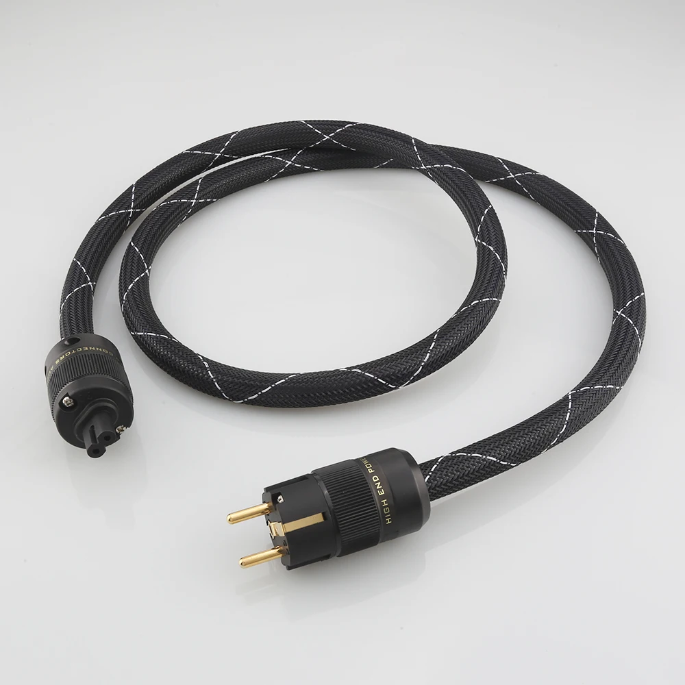 

Аудиокабель питания переменного тока Audiocrast P104 HiFi, шнур питания США/Schuko, аудиофил Hi-Fi шнур питания C7 IEC Female 8, шнур питания