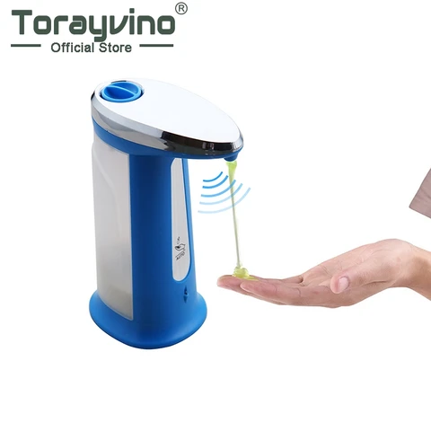 Torayvino синий ABS пластик для рук, жидкое мыло, дезинфицирующее средство, диспенсер для жидкости, хорошее качество, пенопласт для кухни и ванной комнаты