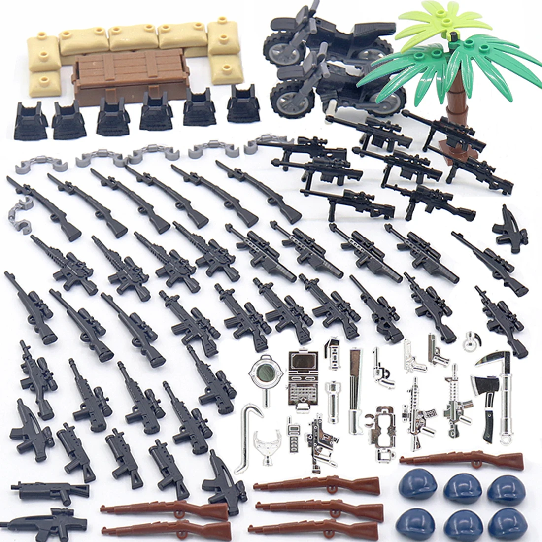 

Набор аксессуаров для сборки строительных блоков, армейское оружие для стрельбы, CT802