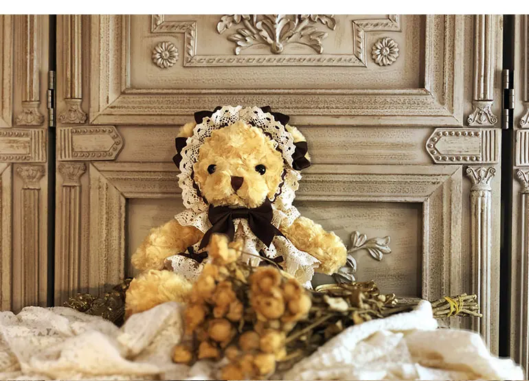 Симпатичная плюшевая подвесная сумка в стиле &quotЛолита&quot с бисквитным медведем