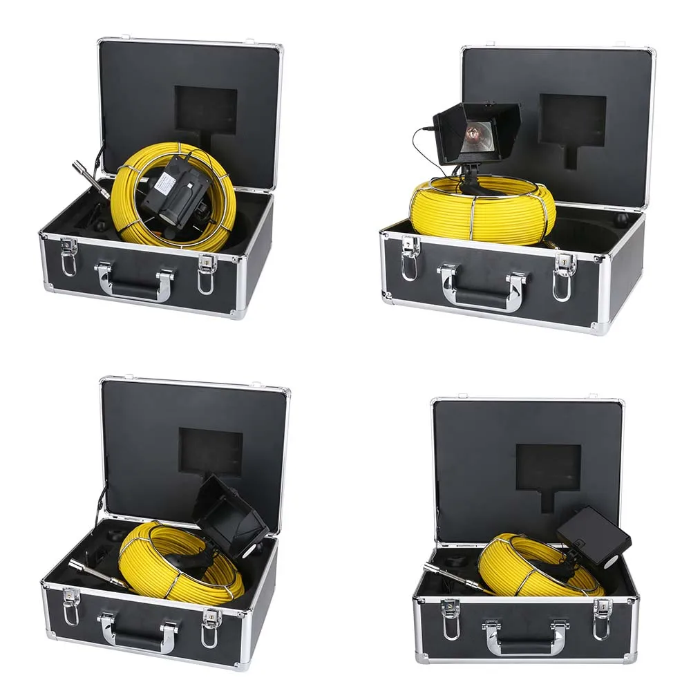 

20M 4.3 inch 17mm Handheld Industrial Pipe Sewer Inspection Video Camera IP68 Waterproof 1000 TVL Camera with 8pcs LED Lights