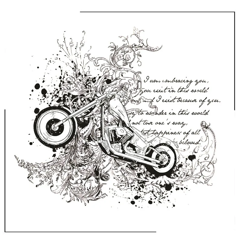 

Two-wheeler Clear Stamps Scrapbooking Crafts Decorate Photo Album Embossing Cards Making Clear Stamps New