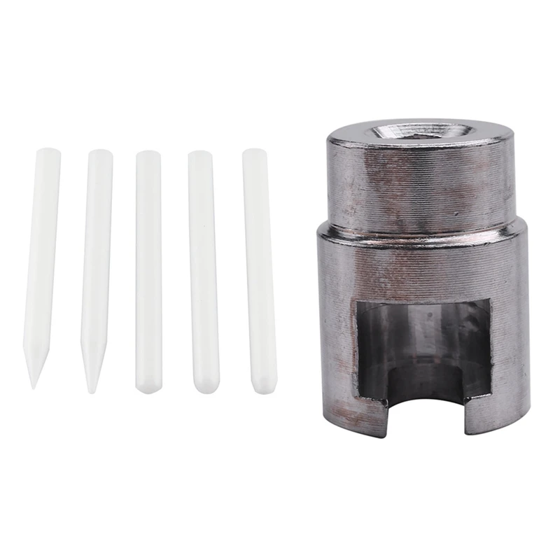 

5Pcs Knock Down Tap Down Tools White Nylon Pen Knock Down Tool with Screw Tips for Slide Hammer and Dent Lifter Good