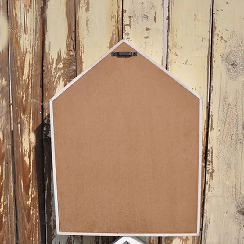 Настенный шкаф для ключей деревянный Органайзер на цепочке с 5 держателями