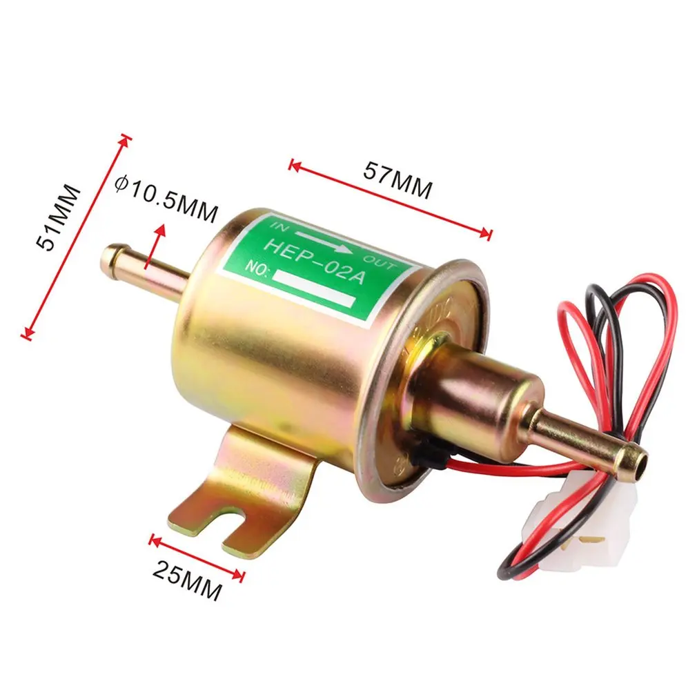 

High Performance 12V Petrol Gasoline Oil Fuel Universal Electric Liquid Carburettor Pump Practical Fuel Pump