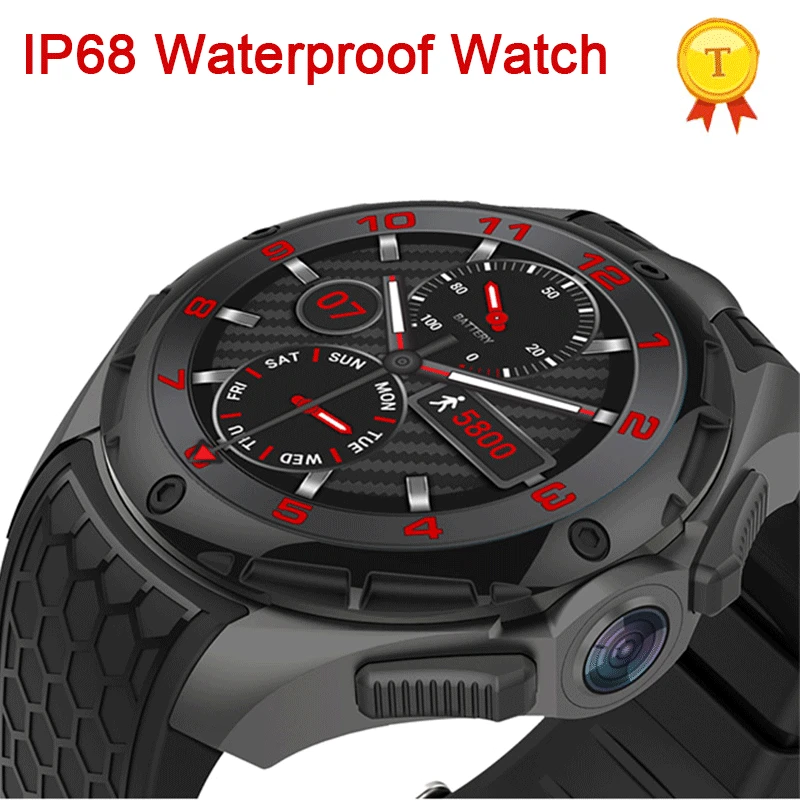 2020 IP 68 водонепроницаемые часы 3g Smartwatch 460mAh Bettery 2G + 16GB Rom 2PM камера для модного