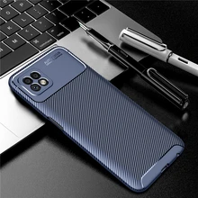 Wolfsay New Carbon Brushed Case For OPPO A72 5G A52 A92 Cover Shockproof Slim Soft Silicone Cases For OPPO A72 5G Fiber Cover