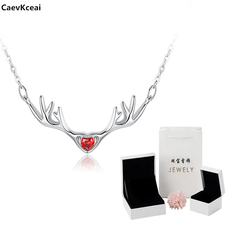 CaevKceai ювелирные изделия кулон ожерелье набор Оригинал 100% стерлингового серебра