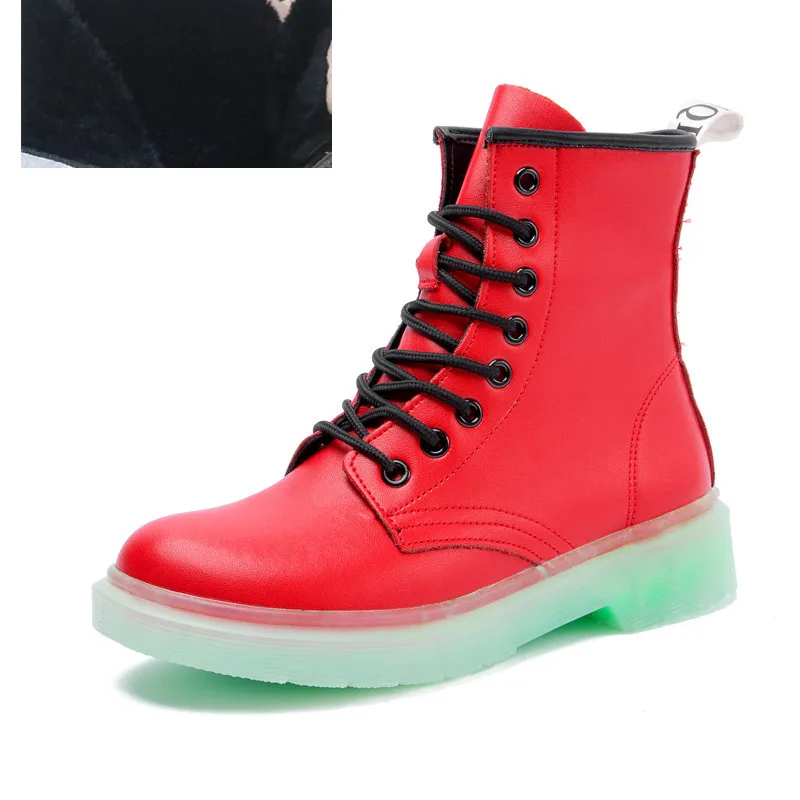 

Female Martin shoes Women Winter Boots Shoes Fur 2021 New Genuine Leather Fashion Ankle Boots Student Flat