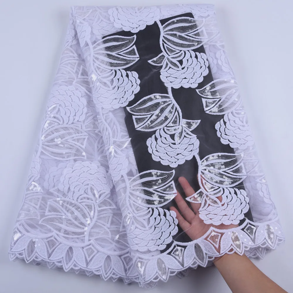 Новинка красное вино африканская кружевная ткань с вышивкой тюль блестками 5