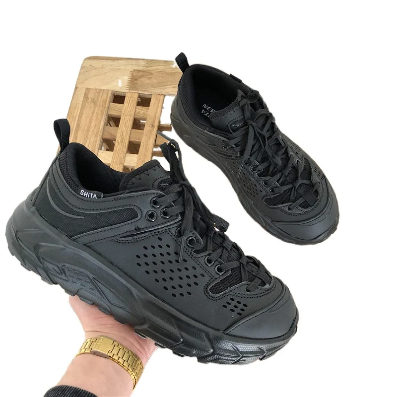 

Dad Shoes Men's Ins Hong Kong Style Breathable Sneakers 2021 New Retro Easy Matching Couple Casual White hiking shoes woman