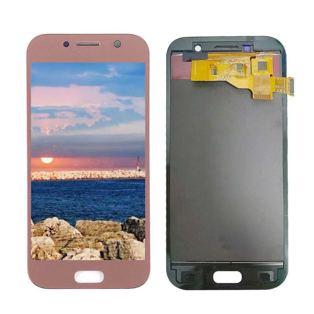 Pantalla LCD t&aacute;ctil para SAMSUNG GALAXY A5, 100%, A520, SM-A520F, digitalizador, montaje, reemplazo, 2017-2