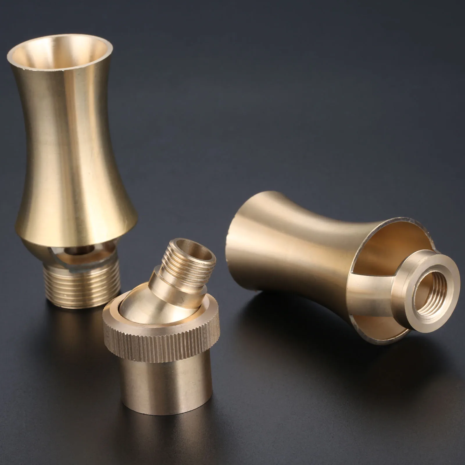1Pc 1/2" DN15 3/4" DN20 1" DN25 Brass Ornamental Fountain Sprinklers Ice Tower Nozzle Cascade Cedar Shape Head Waterscape - купить
