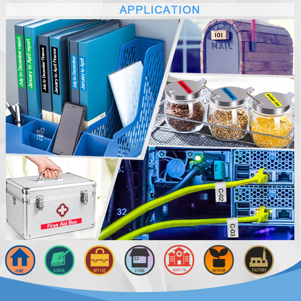 Labelwell 1 шт. 18/24/36 мм этикетка совместимый для Трафарет Ленты STe-141 STe-151 STe-161 черный на
