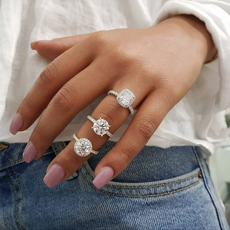 

HOUYANG Ring For Women Hot Sale Cubic Zirconia Gift Fashion Jewelry