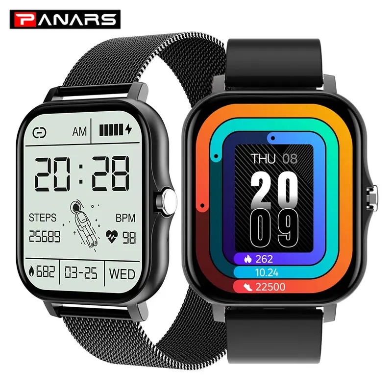 

New Smartwatch Men Women Smart Watch Bluetooth Call Full Touch P67 Waterproof Sport Heart Rate Tracker For Android Ios With Box