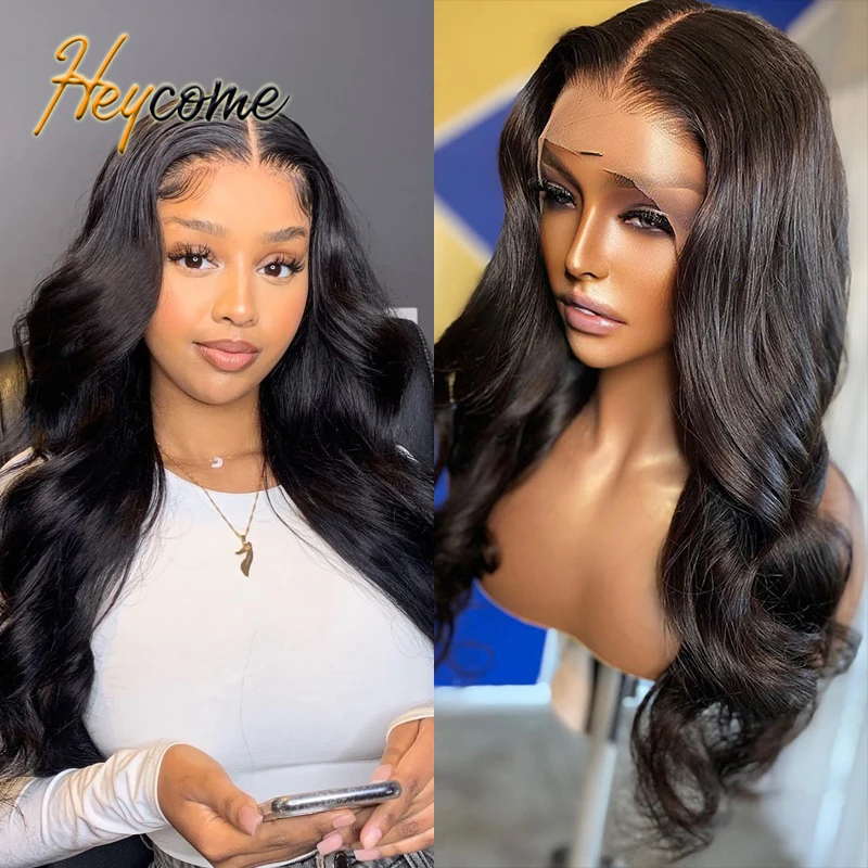 

Heycome Remy 30 36 38 40 Inch 13x4 Hd Transparent Lace Frontal Wig Brazilian Body Wave Lace Front Human Hair Wigs For Women