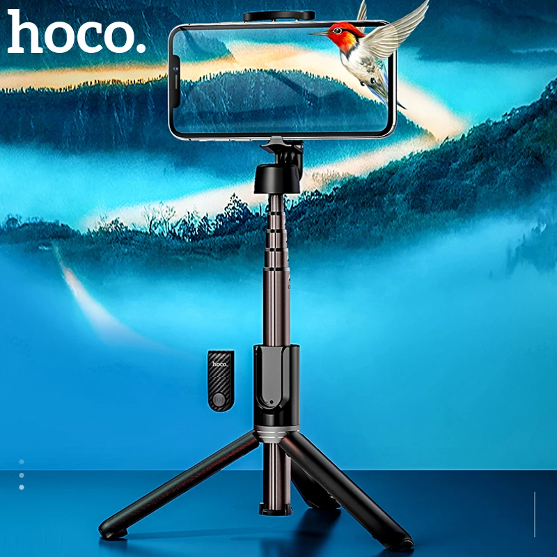 Hoco беспроводной Bluetooth селфи палка ручной умный Штатив для телефона фотокамеры с