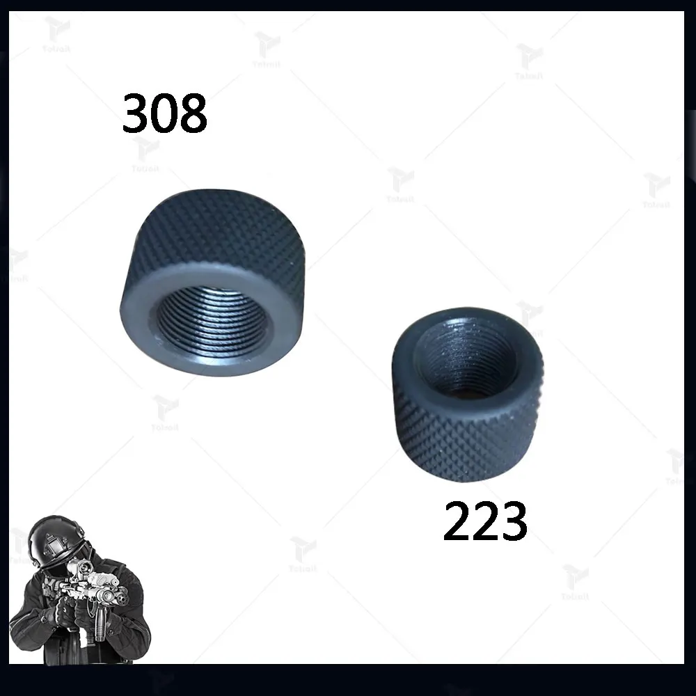 

1/2x28 5/8x24 Pitch Muzzle Brake 223/308 Steel Thread Protector For 1022 10/22 Thread Adaptor Outdoor Hunting Accessories