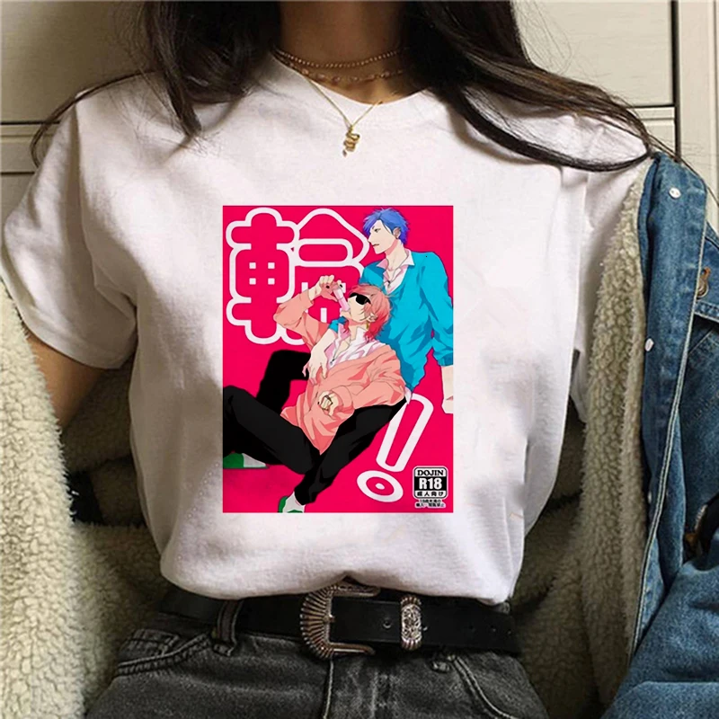 

Printing Yarichin B Club Graphic T-shirt Women Harajuku Female Tshirt Aesthetic White Tops Japan Anime Y2k Kpop Casual T Shirt