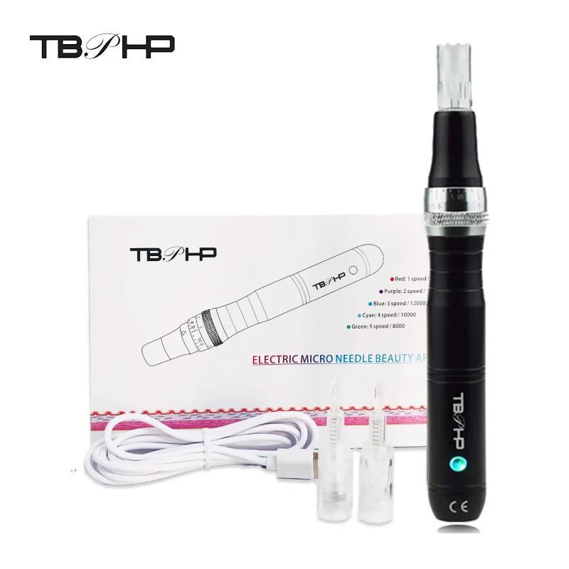 

TBPHP P10 Black Microneedling Pen for Removing BB Glow Acne Scar Wrinkles Stretch Marks