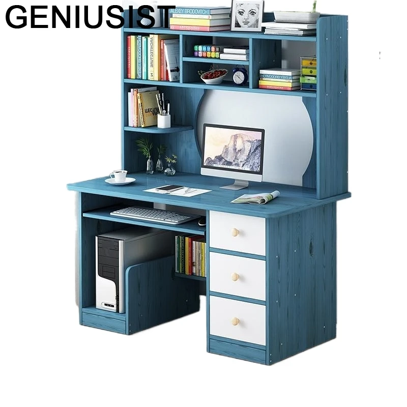 

Tafel Bed Laptop Tavolo Office Notebook Stand Escritorio Scrivania Ufficio Bedside Desk Computer Tablo Mesa Table With Bookcase