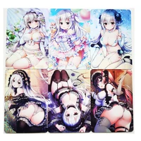 9pcsset acg maid little loli sexy girls refraction toys hobbies hobby collectibles game anime collection cards