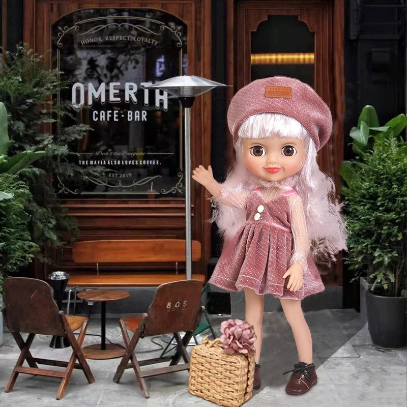 

15inch Beauty Girl Doll Toys Lifelike Long Hair Dress Up Dolls With Clothing Accessories For Gifts