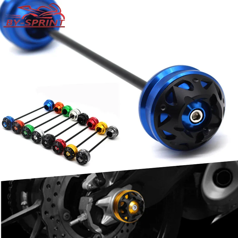

Motorcycle CNC Aluminum Front Axle Sliders Fork Wheel Falling Protection Crash Cap For BMW K1200R K1600 GTL K1300S K1300 S 05-15