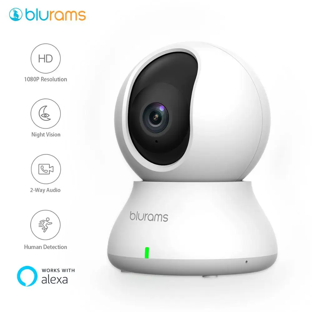 IP камера видеонаблюдения blurams купольная 1080p Wi Fi PTZ с датчиком
