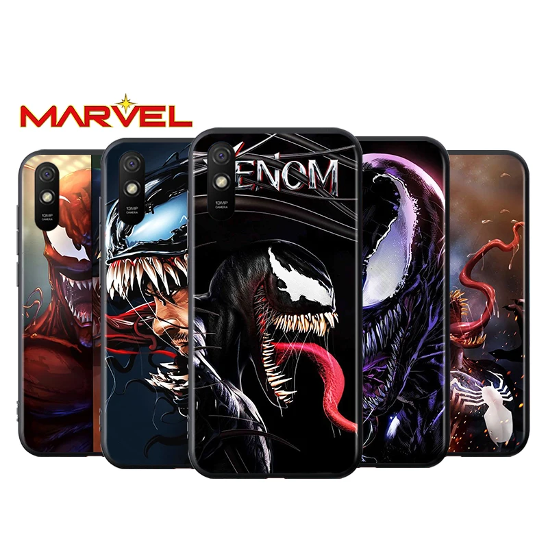 

Venom Marvel Hero for Xiaomi Redmi 10X Pro 9C 9A 9T 9 GO K40 K30 Ultra K20 8 7 S2 6 5 4X Pro Soft Black Phone Case