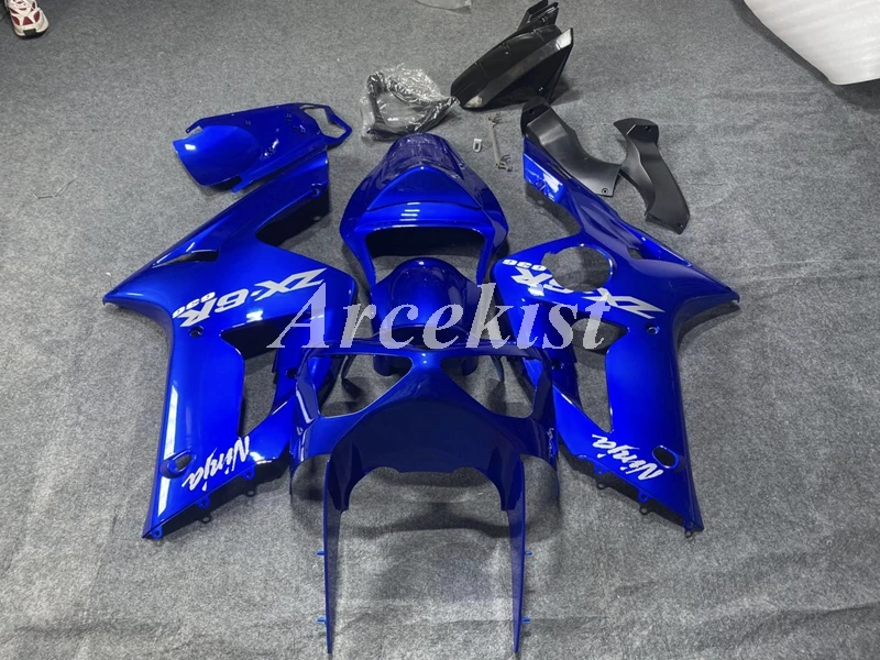 

New ABS Whole Motorcycle Fairings Kit Fit For Kawasaki Ninja ZX-6R 636 zx6r 2003 2004 03 04 bodywork set glossy blue