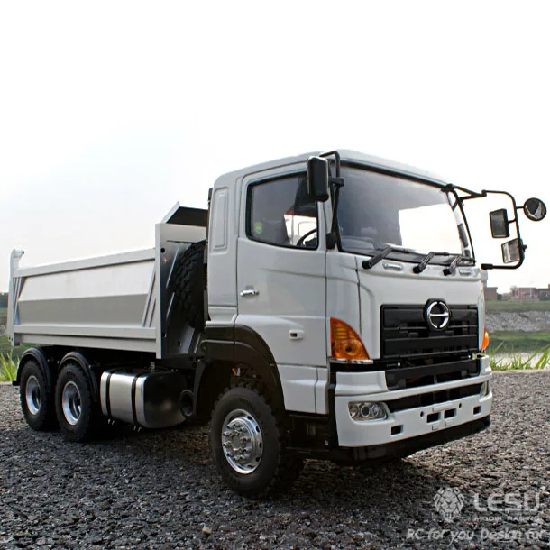 

LESU 1/14 Scale 6*6 Metal Hydraulic Dumper RC Truck Model Motor ESC Servo Not Painting For HINO TAMIYA TH02020-SMT2