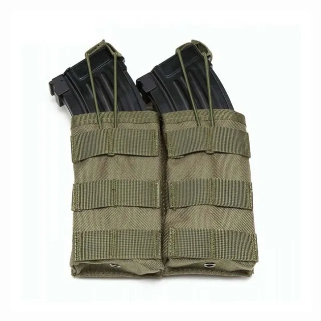 Green Double Mag Bag Одиночный/двойной подсумок/тройной патронный мешок тактические охотничьи аксессуары Molle Vest Pouch военный подсумок сумка - Цвет: Green Double Mag Bag