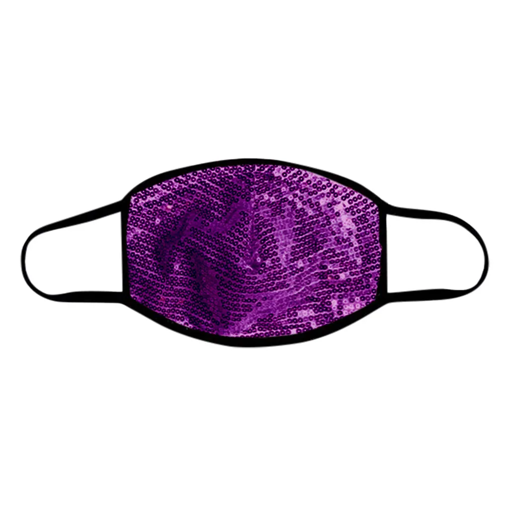Personality Sequins Multicolor Face Mask for Female Beach Cosplay Party Popular Jewelry Gift L*5 |
