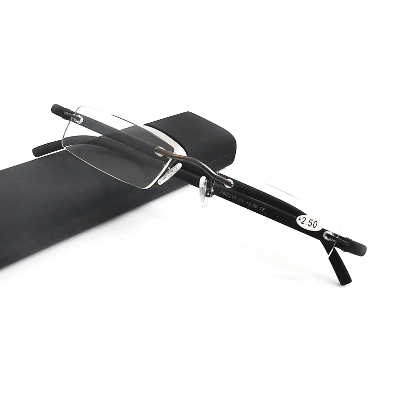 очки лупа для чтения мужские женские прозрачные безрамочные +1 увеличительные