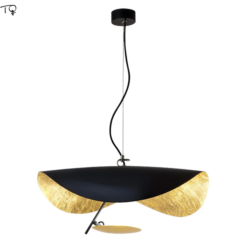 Beste Nordic Moderne Industriële Vliegende Schotel Led Hanglampen Goud Zwart Wit Metalen Opknoping Lamp Eetkamer Woonkamer Bar Studio