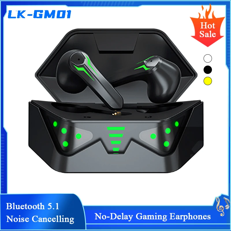 Игровые наушники Bluetooth 5.1 беспроводные с сенсорным управлением шумоподавлением
